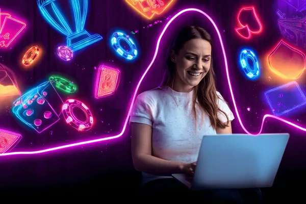 A player using their smartphone during a festive local event, representing 456BD’s fully mobile-friendly casino.